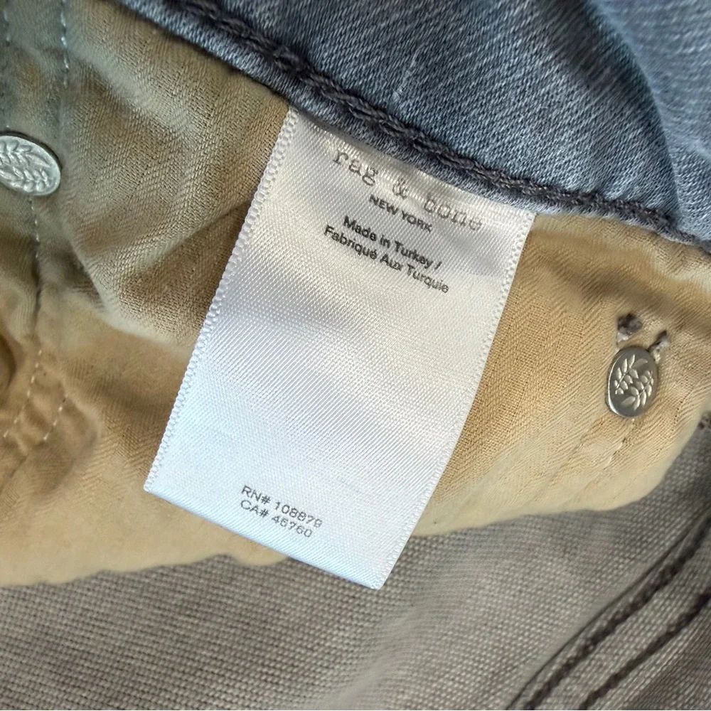 Rag & Bone Men’s Fit 2 Slim Fit Gray Jeans 32x32